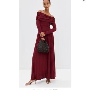 Lioness Field of Dreams Maxi Dress - Maroon - XS